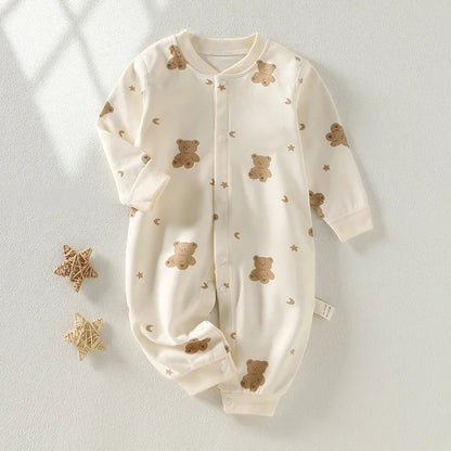 Long-Sleeve V-Neck Romper Bodysuit