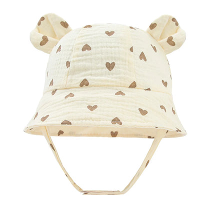 Muslin Cotton Bucket Sun Hat