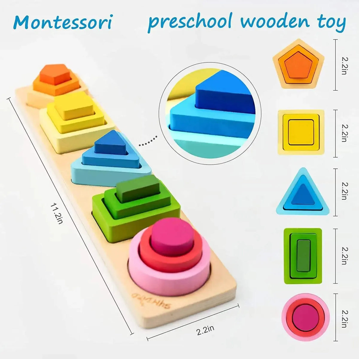 Wooden Category Stacking Toy