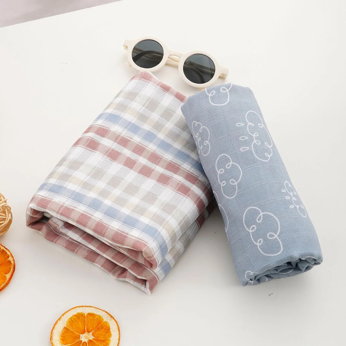 bath towel and swaddle blanket