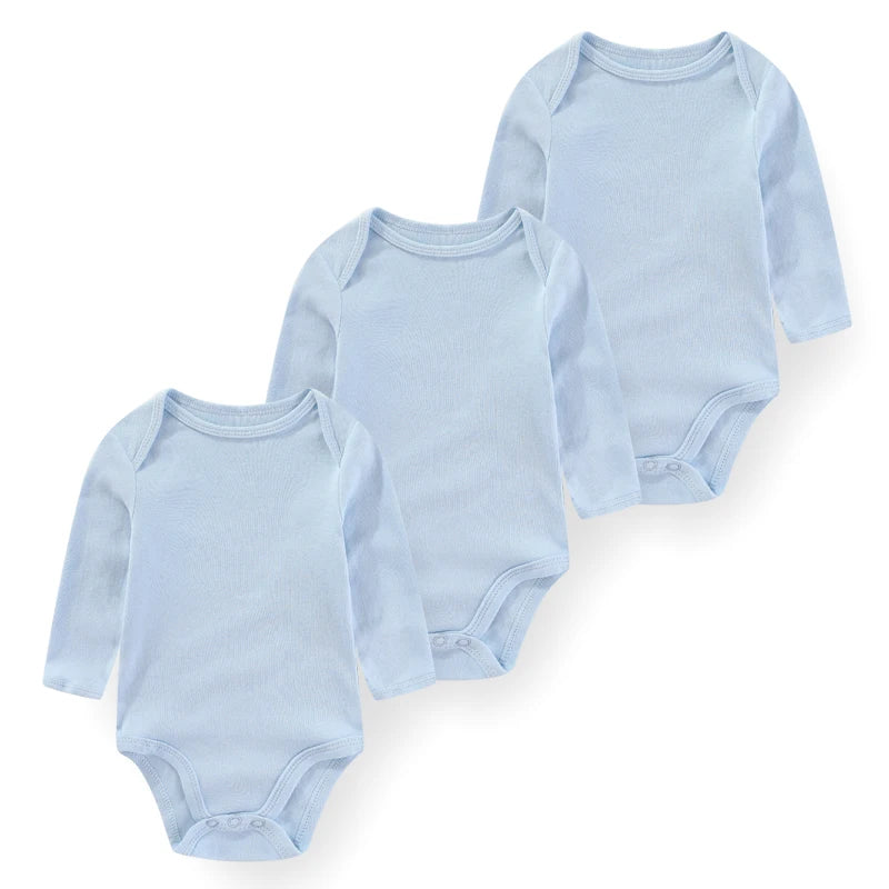 Long-Sleeve Cartoon Cotton Bodysuits