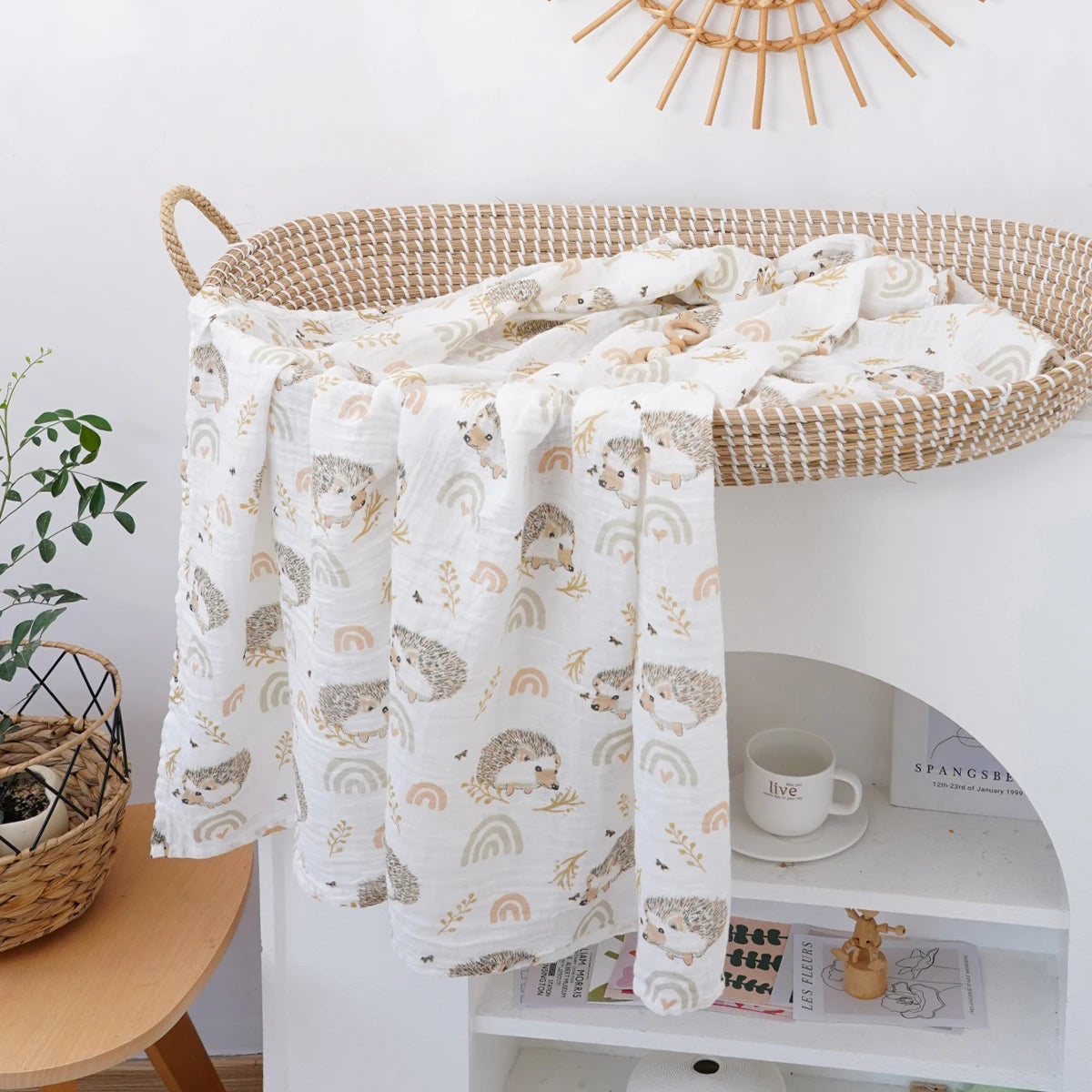 bath towel and swaddle blanket