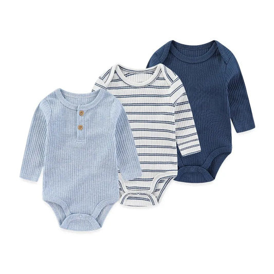 Long-Sleeve Cartoon Cotton Bodysuits